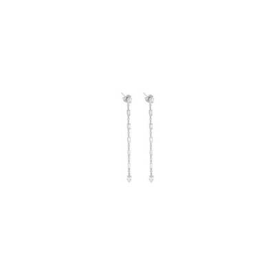 Boucles d'oreilles Marco Valente en or blanc et diamants