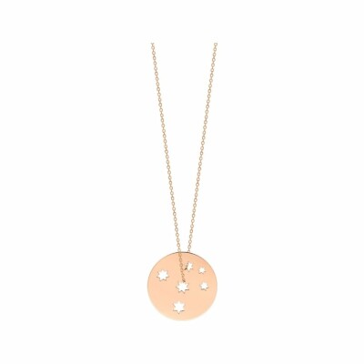 Collier Ginette NY MILKY WAY en or rose