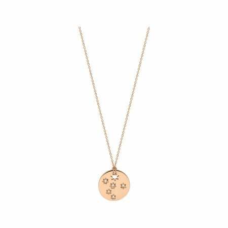 Collier GINETTE NY MILKY WAY en or rose et diamant