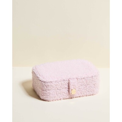 Boîte à bijoux de voyage Maison Scarlett Timeless Brigitte en tissu bouclette - Bubble