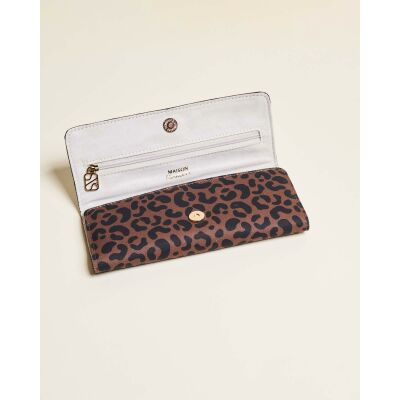 Pochette à bijoux de voyage Maison Scarlett Chic & Choc Catherine en coton - Léopard Chocolat