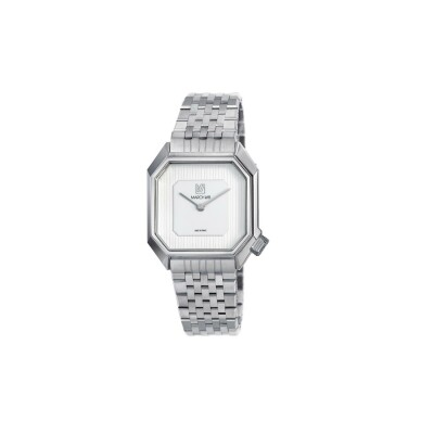 Montre March LA.B MANSART AUTOMATIQUE 34 MM - WHITE - Acier 7 Maillons Plat