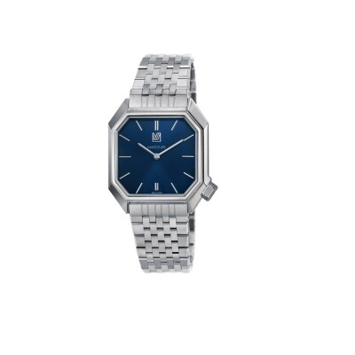 Montre March LA.B MANSART ELECTRIQUE 34 MM - NAVY - Acier 7 Maillons Plat