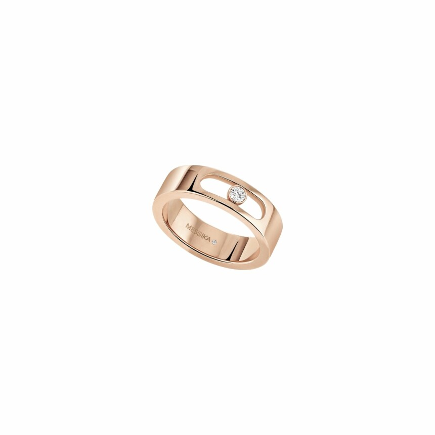 Messika Move Joaillerie wedding ring in pink gold and diamond