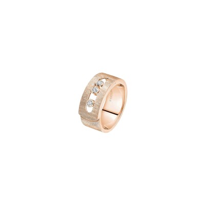 Messika Move Noa ring in rose gold and diamonds, large model