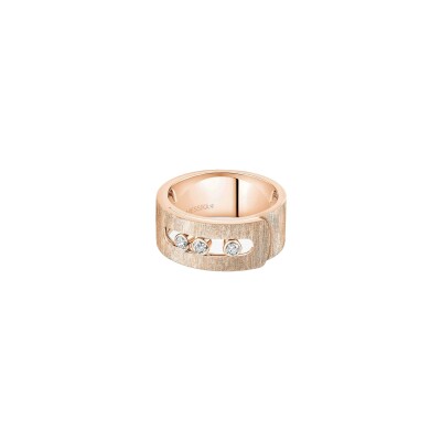 Messika Move Noa ring in rose gold and diamonds, large model