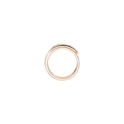 Messika Move Noa ring in rose gold and diamonds, large model