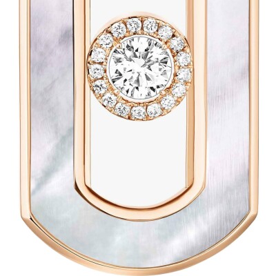 Messika So Move earrings in rose gold, white mother-of-pearl and diamonds