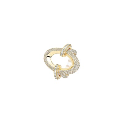 Bague Messika Groove en or jaune et diamants
