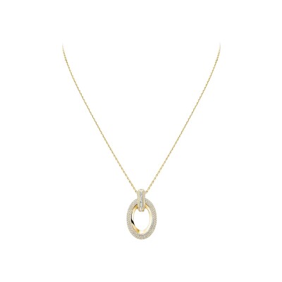 Messika Groove necklace in yellow gold and diamonds