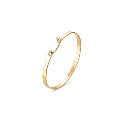 Bracelet Bangle Nouvel Héritage Mood Dinner Date en or jaune et diamants