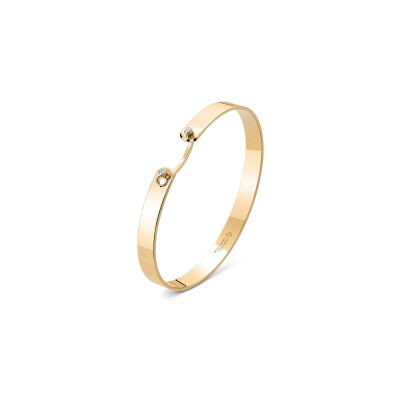 Bracelet Bangle Nouvel Héritage Mood Monday GM en or jaune et diamants