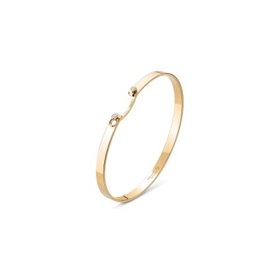Bracelet Bangle Nouvel Héritage Mood Monday Morning en or jaune et diamants