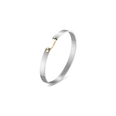 Bracelet Bangle Nouvel Héritage Mood Paris Sky GM en or jaune et diamants