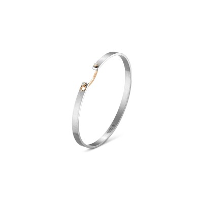 Bracelet Bangle Nouvel Héritage Mood Paris Sky en or rose et diamants