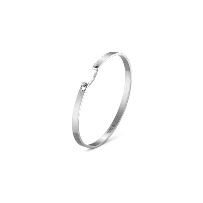 Bracelet Bangle Nouvel Héritage Mood Paris Sky en or blanc et diamants