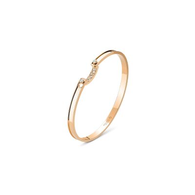Bracelet Bangle Nouvel Héritage Mood Parisian Stroll en or rose et diamants