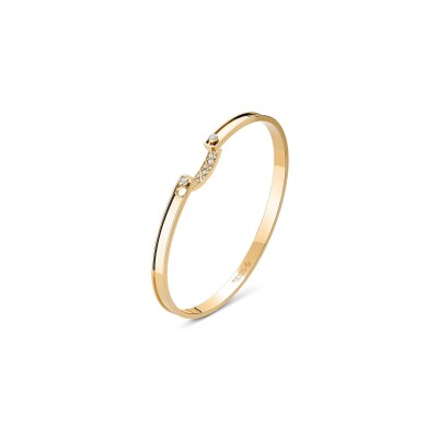 Bracelet Bangle Nouvel Héritage Mood Parisian Stroll en or jaune et diamants