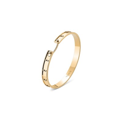 Bracelet Bangle Nouvel Héritage Mood Picnic in Paris en or jaune et diamants