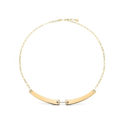 Collier Nouvel Héritage Mood Business Meet. en or jaune et diamants, taille 42cm