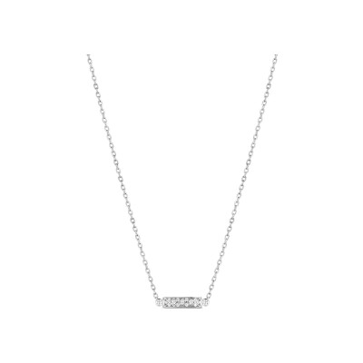 Collier Nouvel Héritage Mood Parisian Stroll en or blanc et diamants