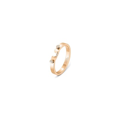 Bague Nouvel Héritage Mood Business M. PM en or rose et diamants