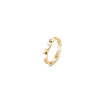 Bague Nouvel Héritage Mood Business M. PM en or jaune et diamants, taille 52