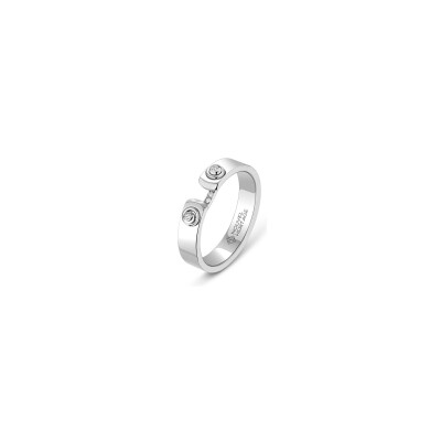 Bague Nouvel Héritage Mood Business Meet. en or blanc et diamants
