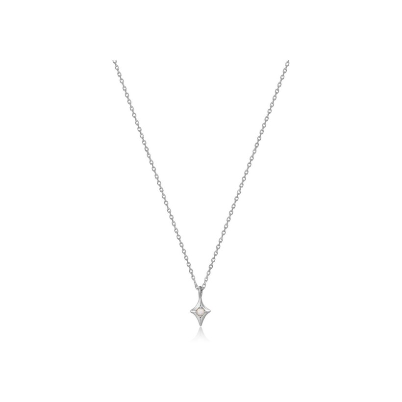 Collier Ania Haie Rising Star en argent et rhodium