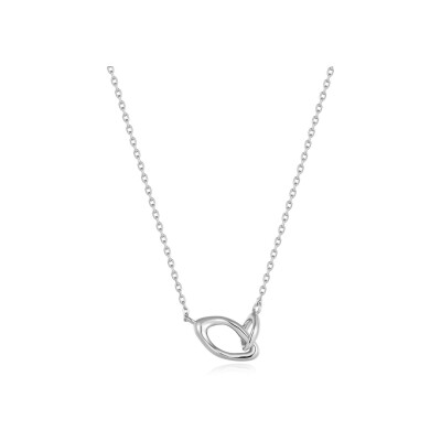 Collier Ania Haie Making Waves en argent et rhodium