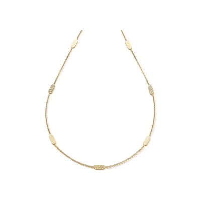 Collier à maillons rectangulaires en or jaune