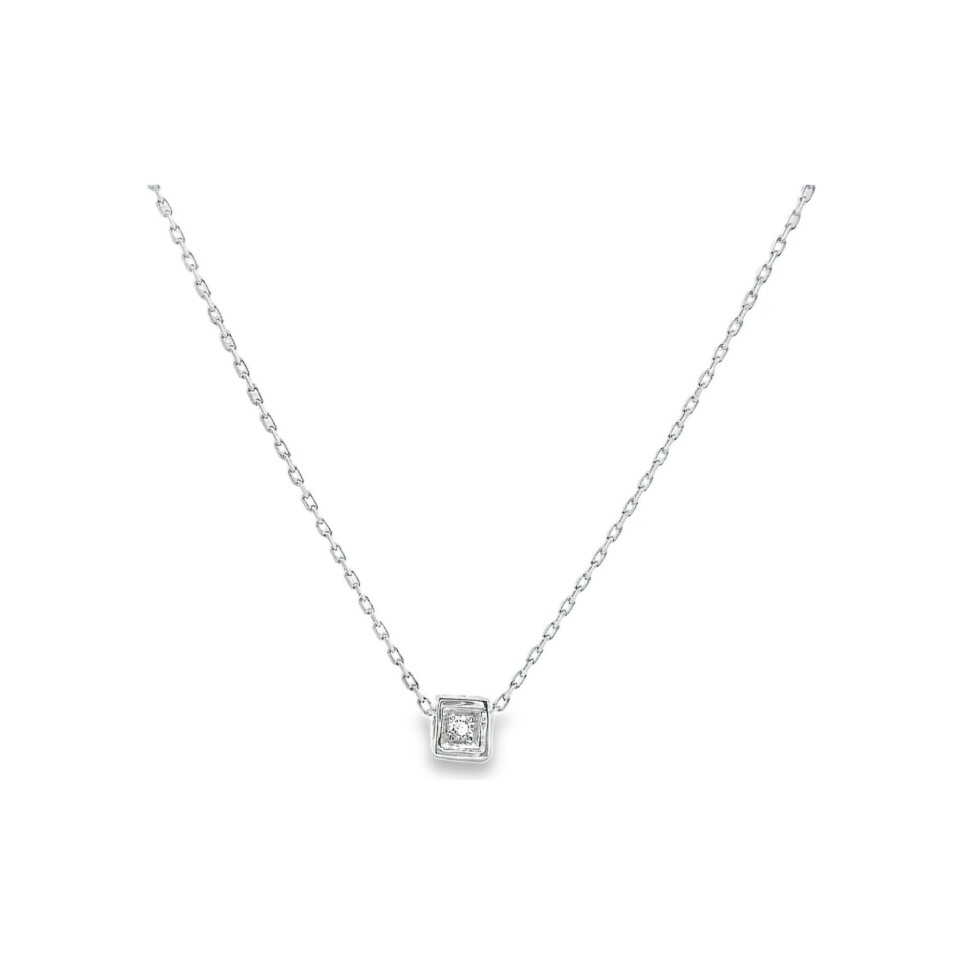 Collier Clozeau en or blanc et diamants