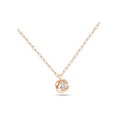 Collier Clozeau en or rose et diamant