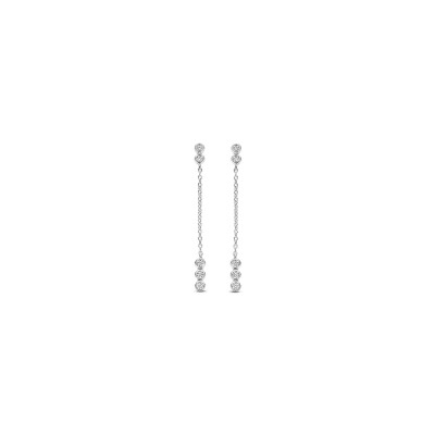 Boucles d'oreilles pendantes Naiomy Silver en argent