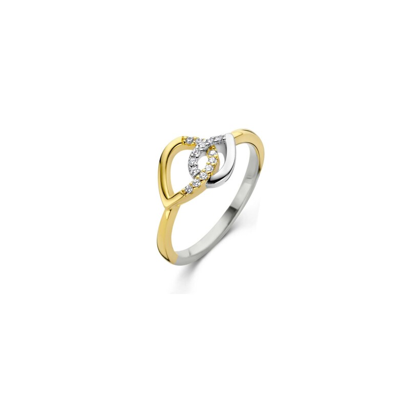 Bague Naiomy Silver en argent, argent doré et oxydes de zirconium