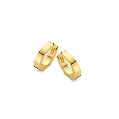 Boucles d'oreilles créoles Naiomy Silver en argent plaqué or