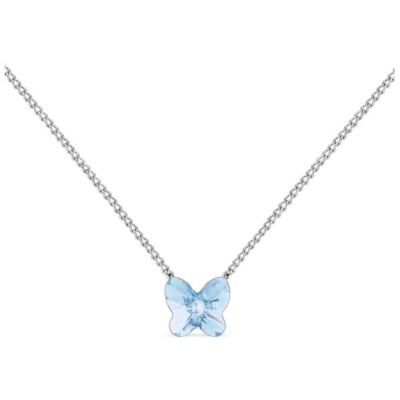 Collier Spark Papillo en argent plaqué platine et cristaux