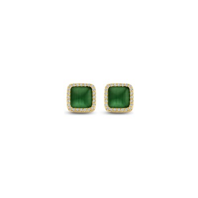Boucles d'oreilles Naiomy Silver en argent plaqué or jaune