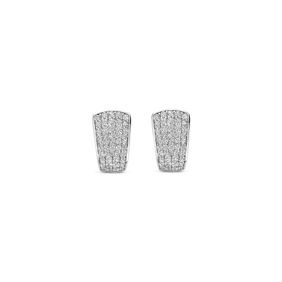 Boucles d'oreilles créoles Naiomy Silver en argent