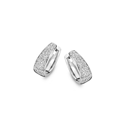 Boucles d'oreilles créoles Naiomy Silver en argent