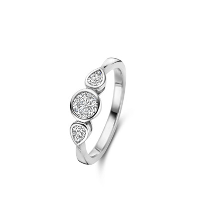 Bague Naiomy Silver en argent et zircon