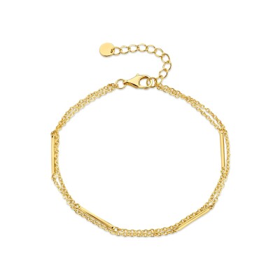 Bracelet Naiomy Silver en argent plaqué or jaune