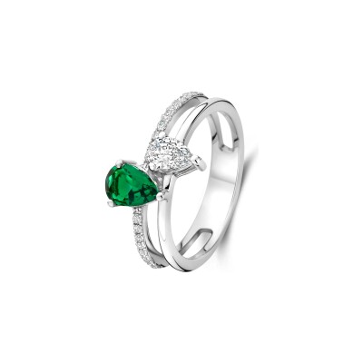 Bague Naiomy Silver en argent et oxydes de zirconium