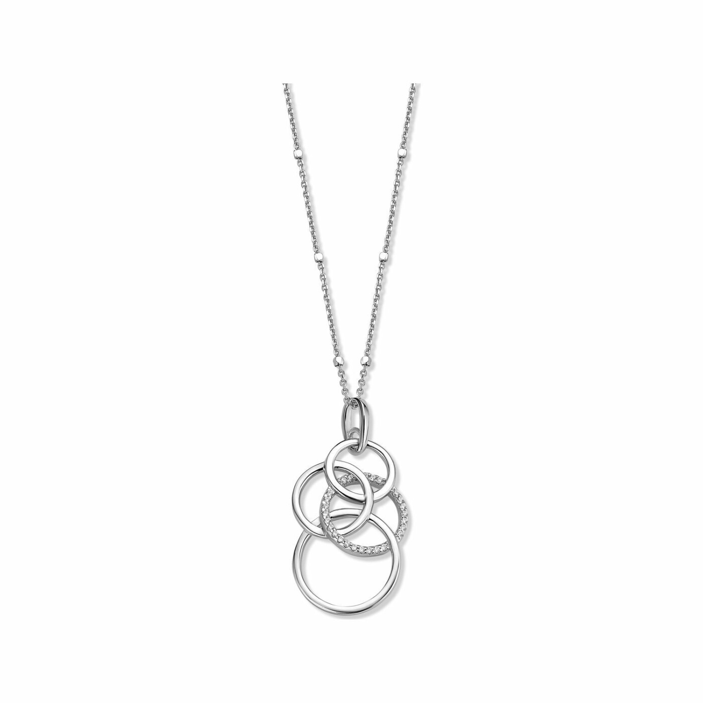 Collier Naiomy Silver en argent et oxyde de zirconium