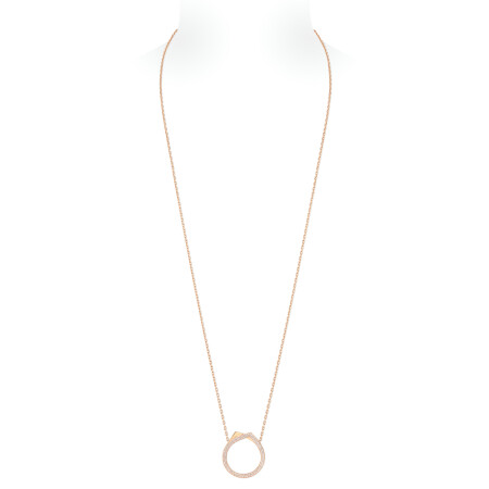 Repossi Antifer necklace in pink gold and diamonds