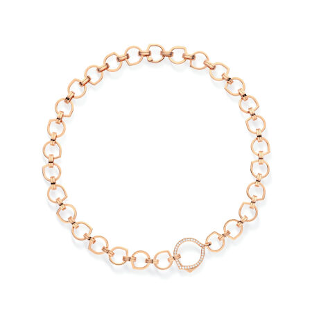 Repossi Antifer necklace in pink gold and diamonds