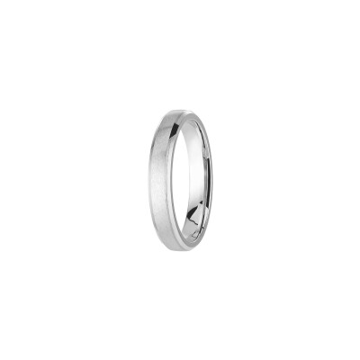 Alliance Les Essentielles Nagano en platine et or blanc, largeur 4mm