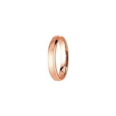 Alliance Les Essentielles Nagano en or rose, largeur 4mm