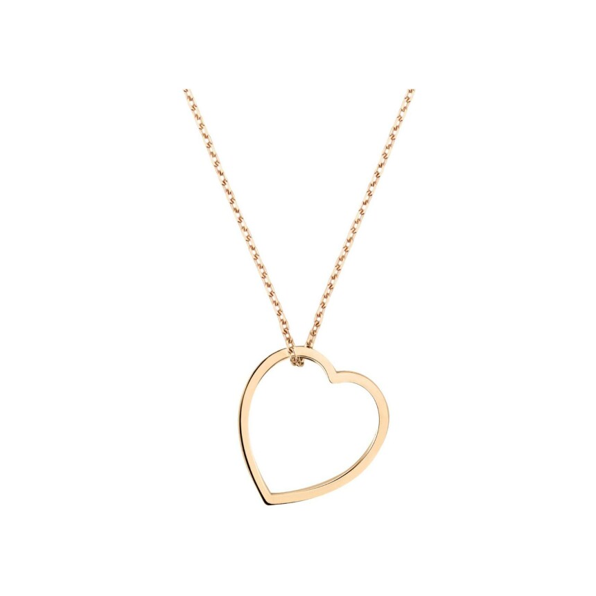 Repossi Antifer Heart hoop pendant, pink gold