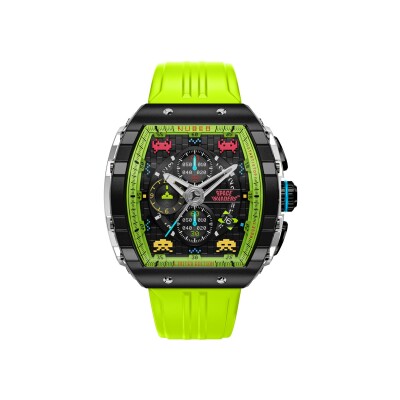 Montre Nubeo  Magellan Chronograph Space Invaders Limited Edition NB-6024-SI-05